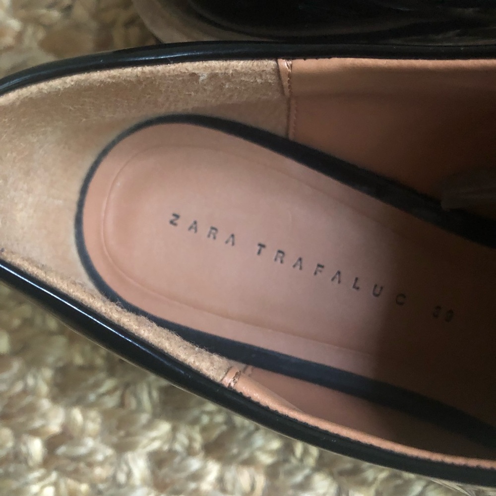 Zara Black Platform Oxfords - Picture 9 of 16